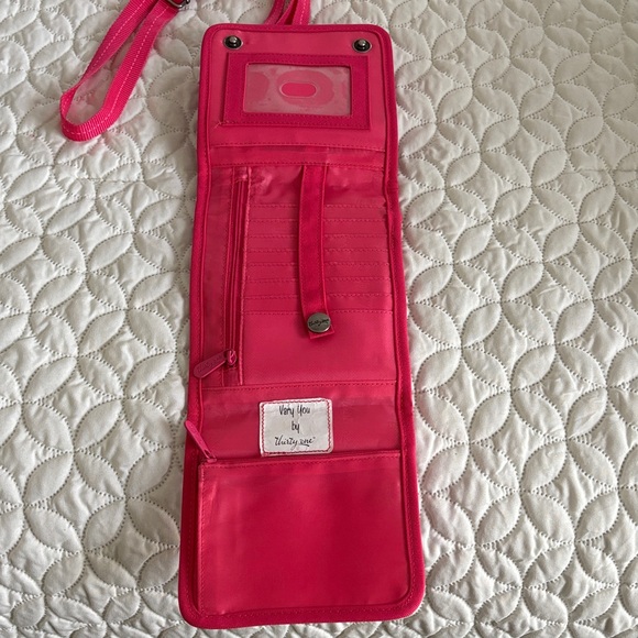 Thirty-One Vibrant Pink Quilted Crossbody Bag - Picture 8 of 11